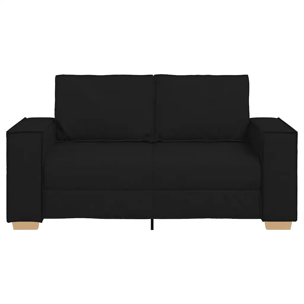 Divano a 2 posti Nero 160x78x84 cm Tessuto 4104972