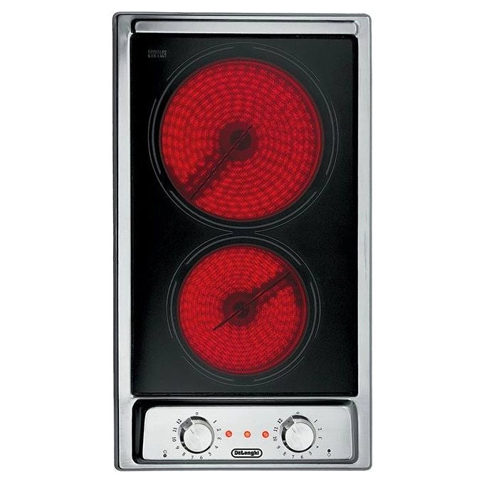De’Longhi AVI 23-2 piano cottura Acciaio inox Da incasso 29 cm Ceramica 2 Fornello(i)