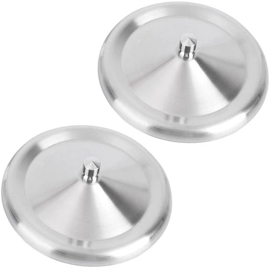 Set di coperture di coperchio 10 cm - 2 pezzi - Acciaio inossidabile - Antigelo - Leggero - Facile da utilizzare - Progettazione pratica - Copertura di coperchio