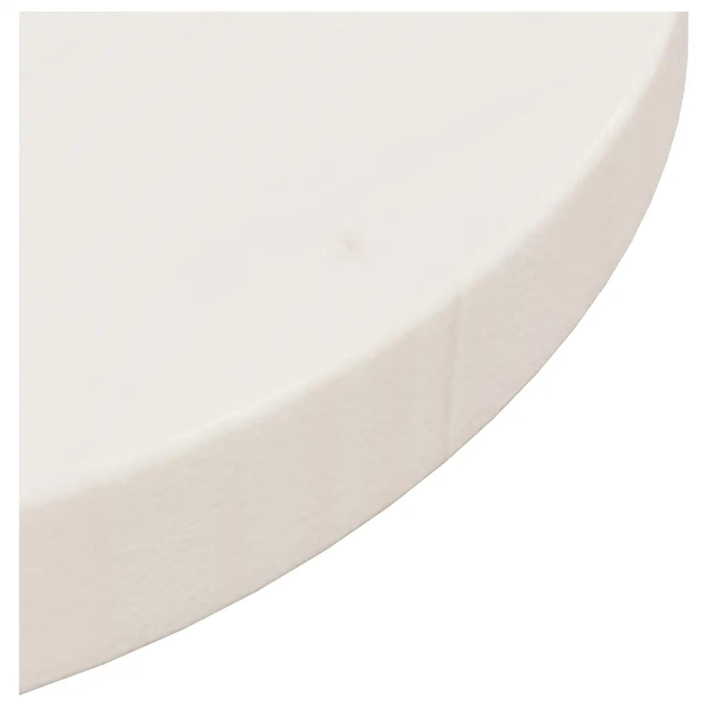 Piano Tavolo | Superficie Tavolo | Piano Scrivania Bianco ?30x2,5 cm in Legno Massello di Pino