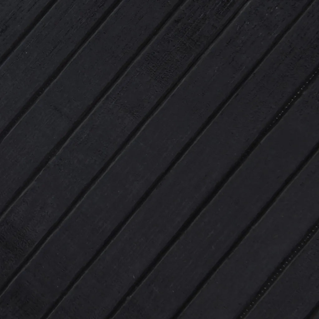Tappeto del soggiorno | Tappeto Rettangolare Nero 60x400 cm in Bamb¨´