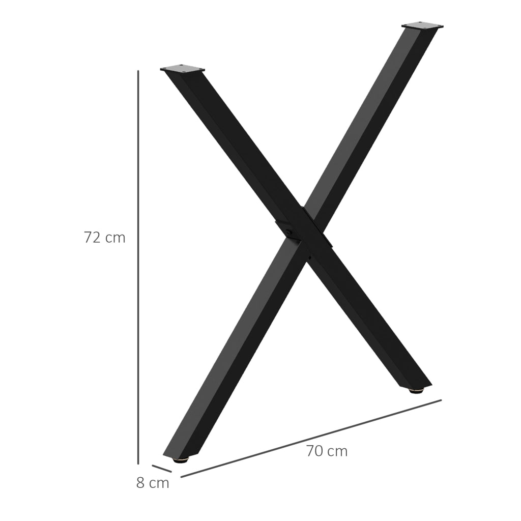Tavolino ¨C zephmum ¨C nero, metallo, 70x72 cm