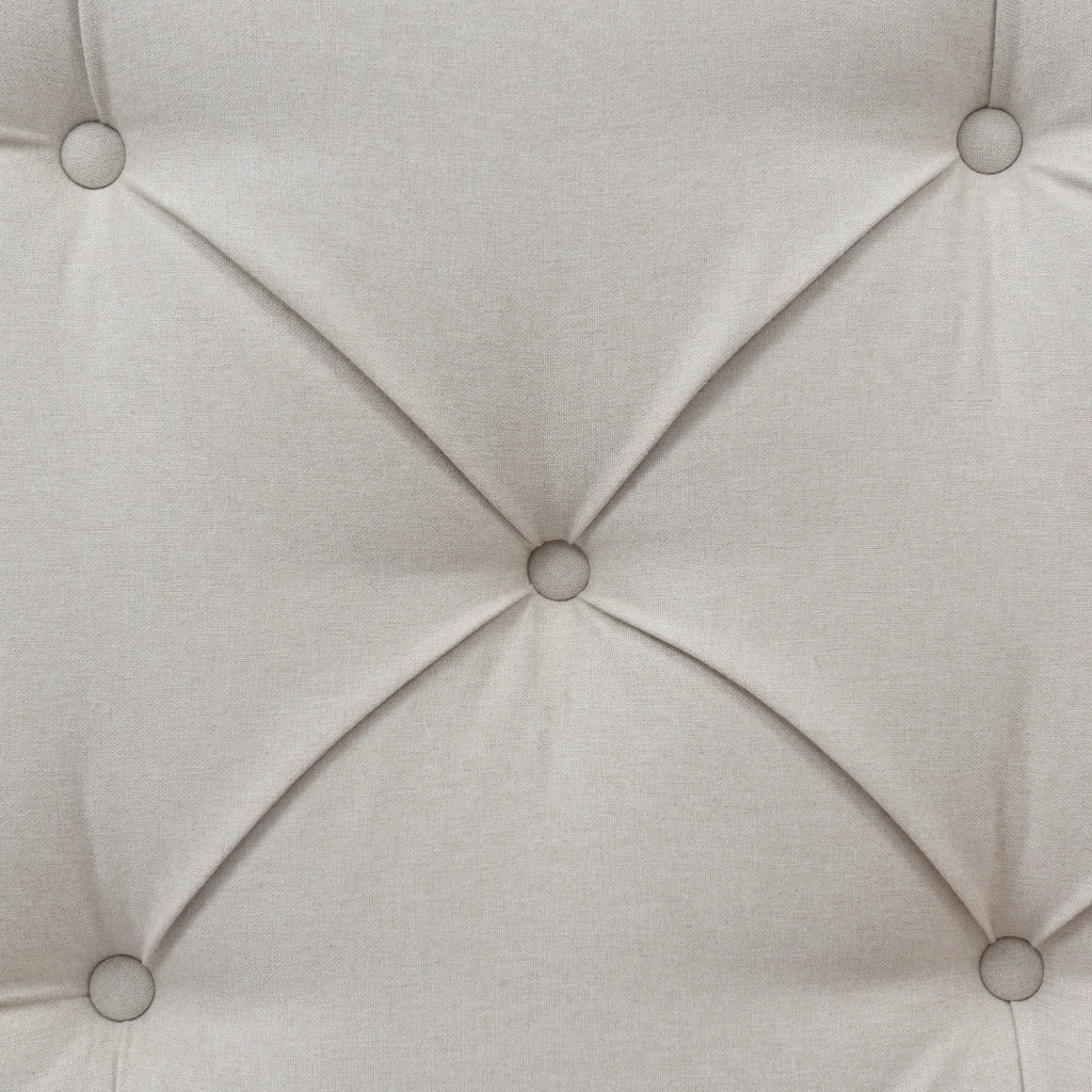 letto imbottito cotone grigio chiaro 140 x 200 cm
