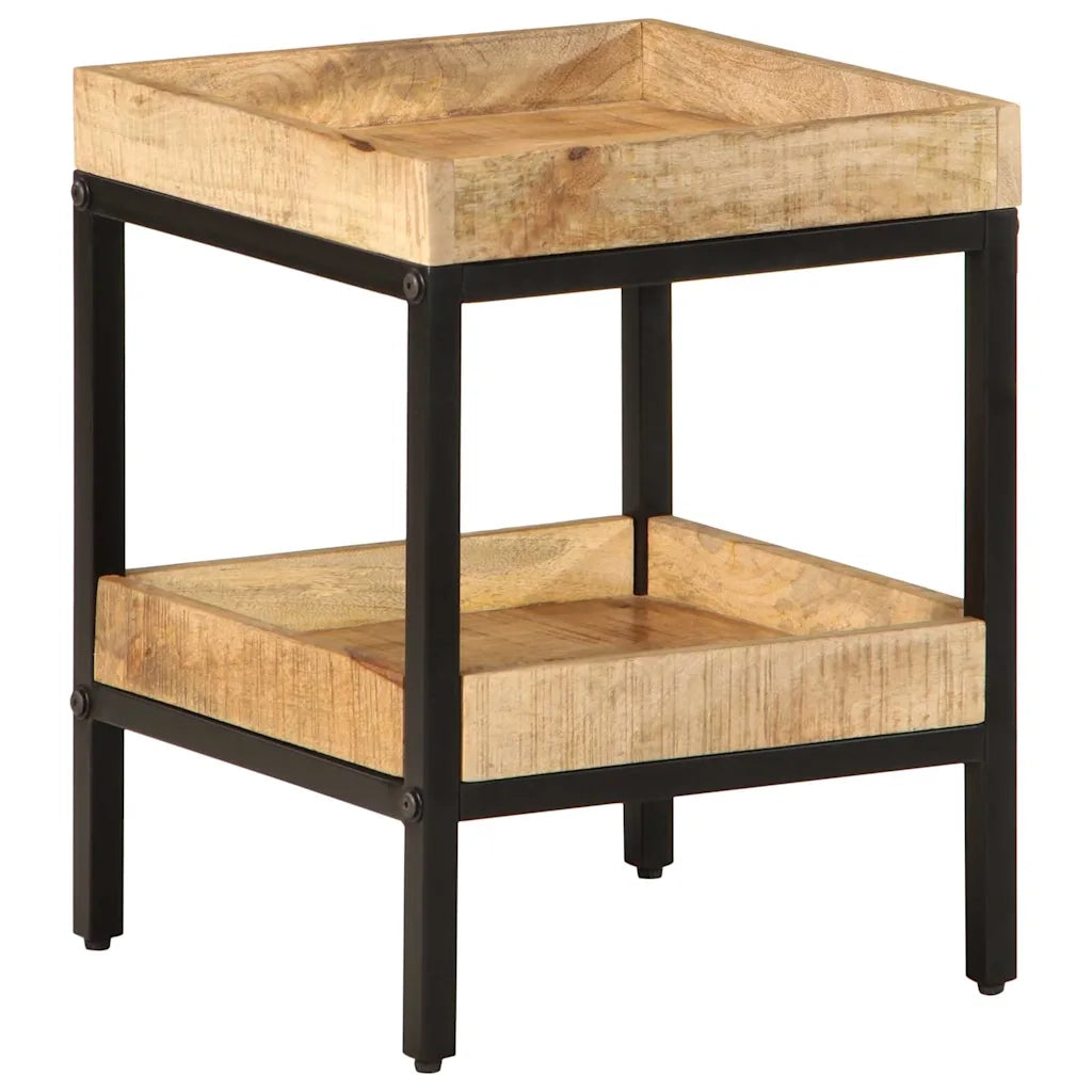 Tavolo laterale | Tavolino Marrone 35 x 35 x 45 cm Legno di mango massello