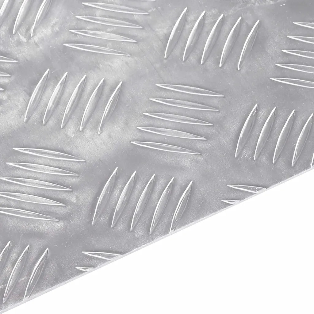 Gradini per Scale 4 pz | Tappetini per scale autoadesivi Argento 60 x 40 cm Alluminio