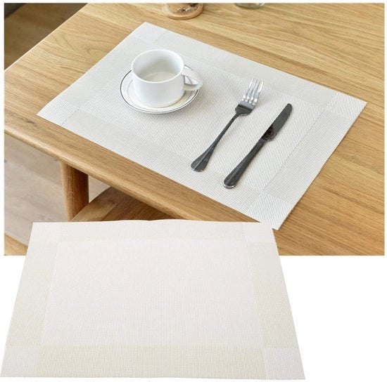 Set di Tavoliere da Cucina da 6 pezzi - Impermeabile - Antiscivolo - Isolante termico - PVC - Dimensioni 44 x 29 cm - Placemats