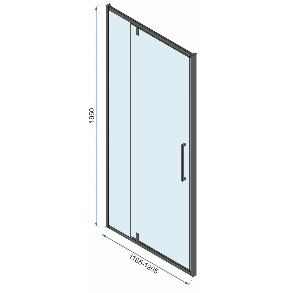 Cabina Doccia A Parete Rea Rapid Swing Chrome 100x100