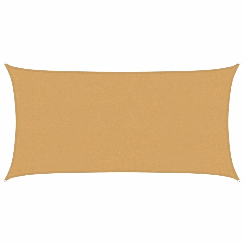 Vela Parasole | Telo Ombra | Vela da ombra 160 g/m2 Rettangolare Sabbia 2,5x4,5 m in HDPE