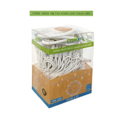Luci Natale Catena Luminosa 100 LED 10 Metri Filo Bianco Flesh Bianco Esterno IP65