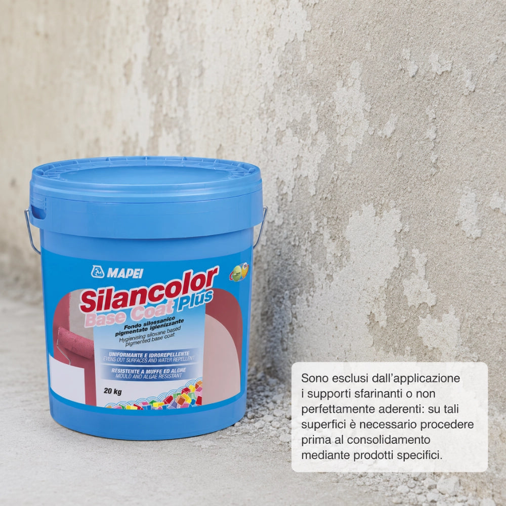 Mapei silancolor base coat plus fondo silossanico igienizzante 20kg