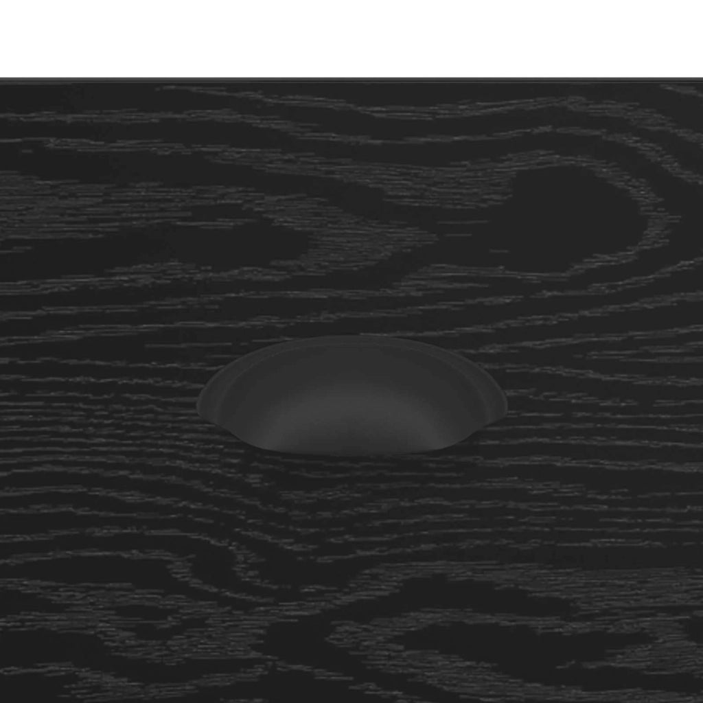 Armadio da Notte con cassetto Rovere Nero 39 x 39 x 67,5 cm 881342