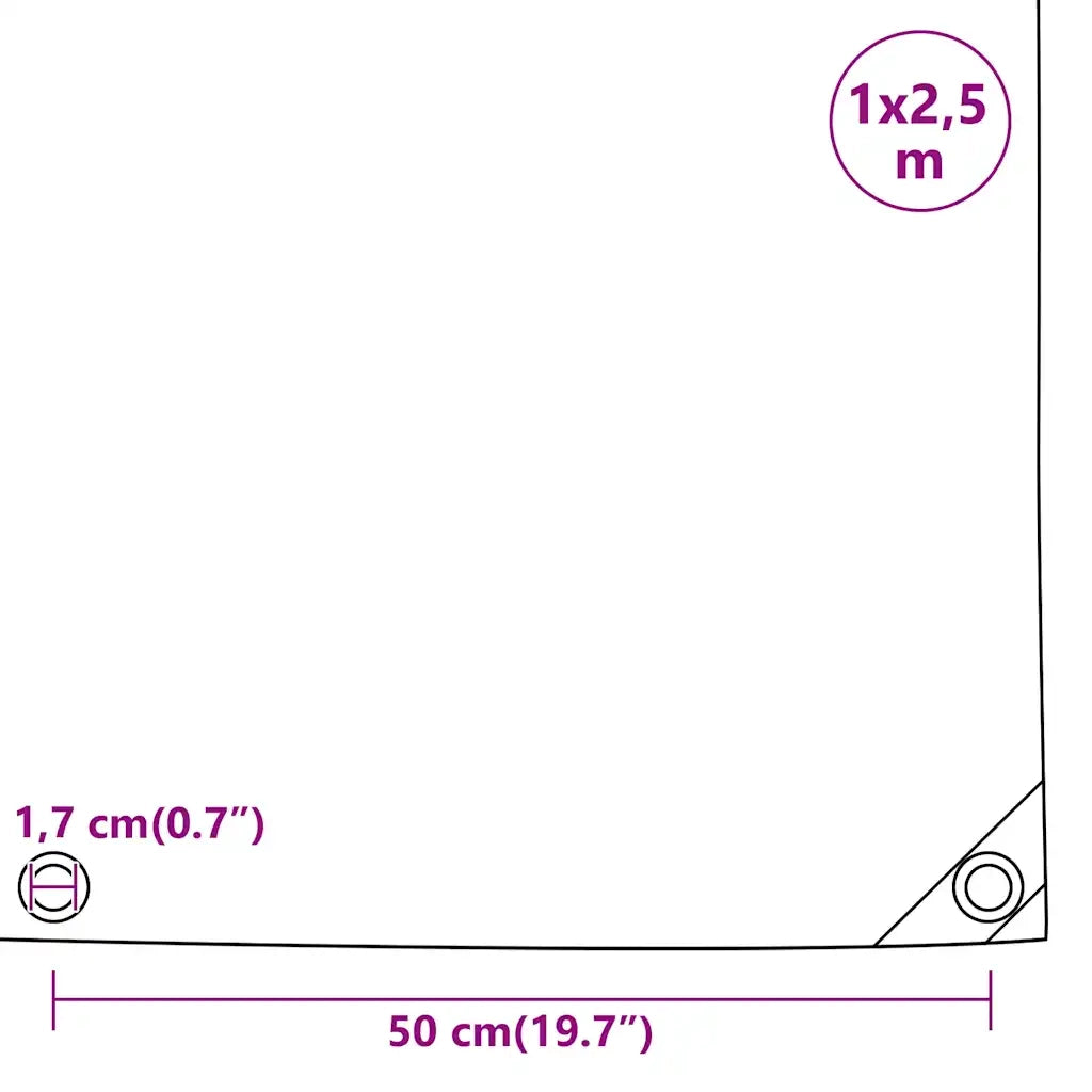 Telone Grigio 1x2,5 m 650 g/m2