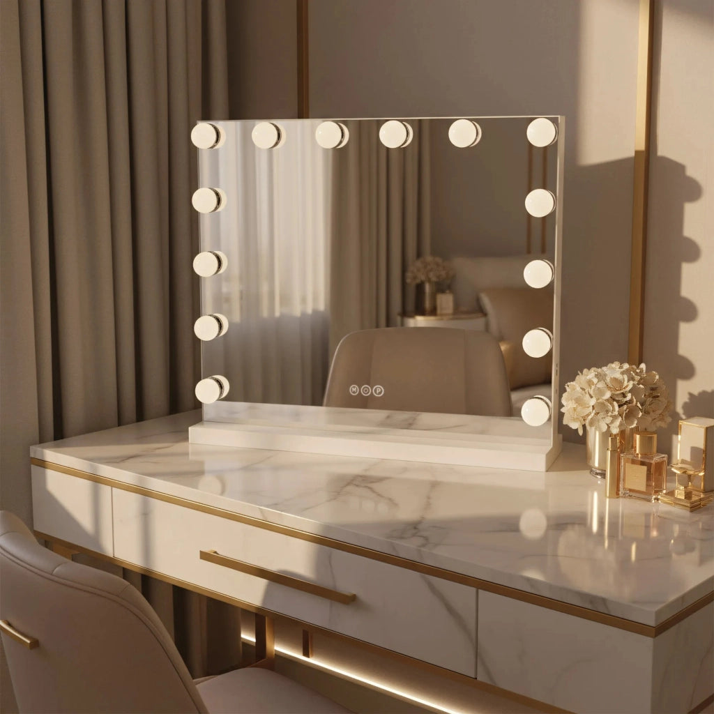 Specchio Led Hollywood White