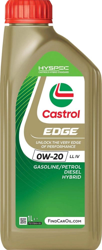 Olio lubrificante per motore auto Castrol Edge 0W-20 LL IV 1 litro