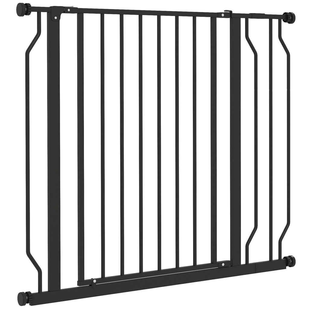 Cancello per Bambini e Animali Domestici ¨C Minimal ¨C Nero 75-95 cm