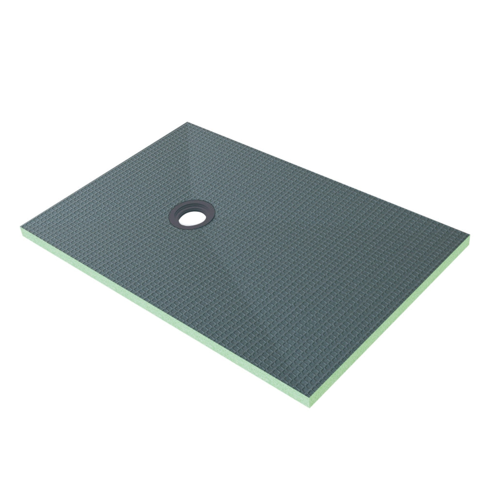 Piatto Doccia Pronto da Piastrellare in Estruso Rigida Polistirene Tagliabile Isolamento per Bagno Dimensione 90x140X4 cm Sifone Piletta incluso
