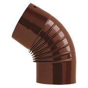 GOMITO SMALTATO 45  ° 'CLASSIC'  EE ? 130 mm - Col. marrone - SAVE