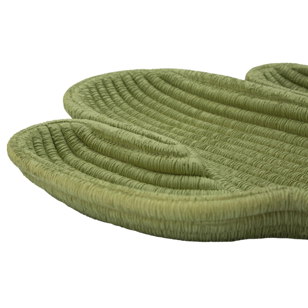 Vassoio Cactus, Verde, Poliresina, 34x3x20 cm
