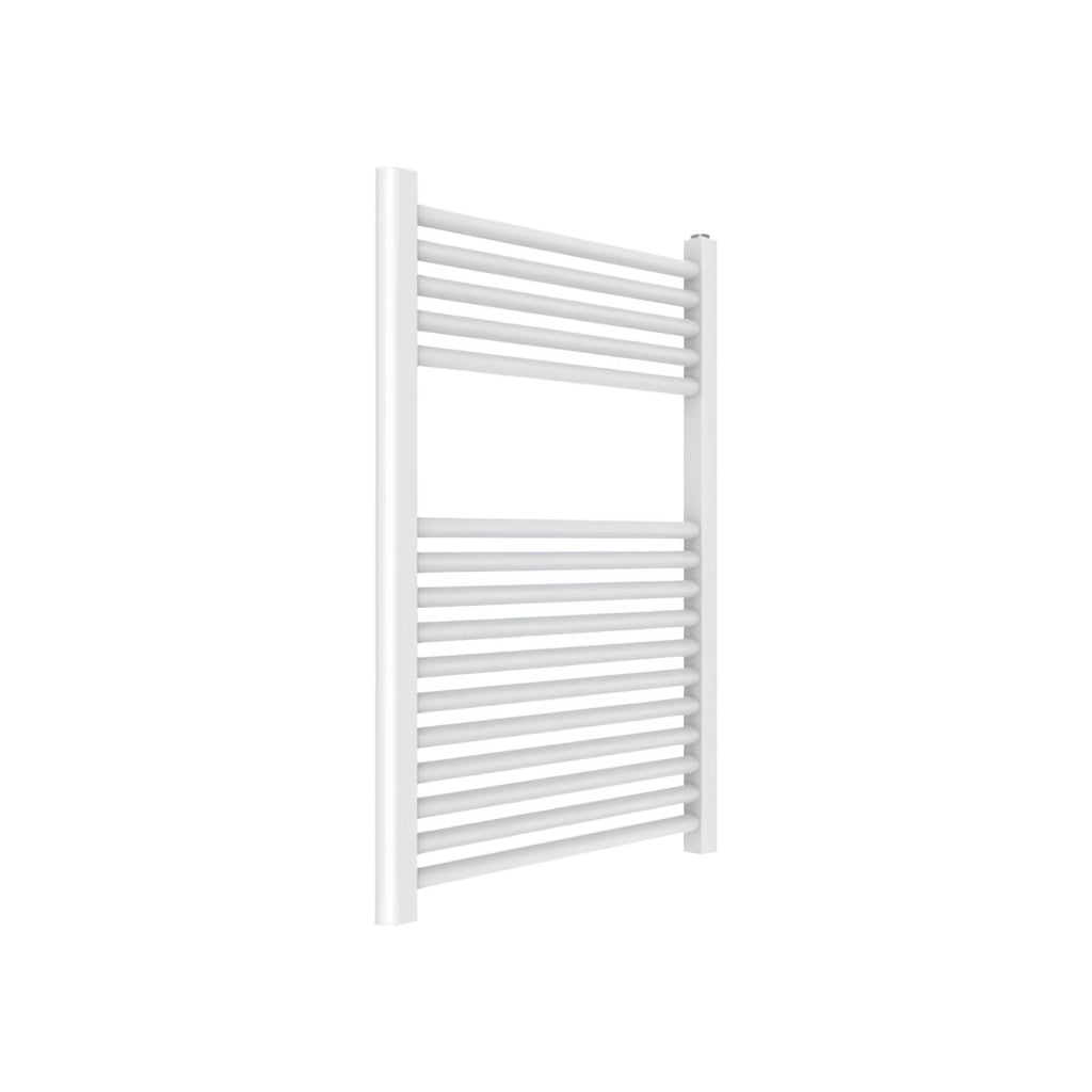 Termoarredo scaldasalviette tubolare tondo in acciaio bianco opaco *** finitura- bianco opaco, misure h770xl500xi450 ...