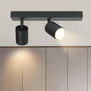 ZMH Faretto da soffitto a 2 fiamme 30CM plafoniera design moderno GU10 industriale orientabile
