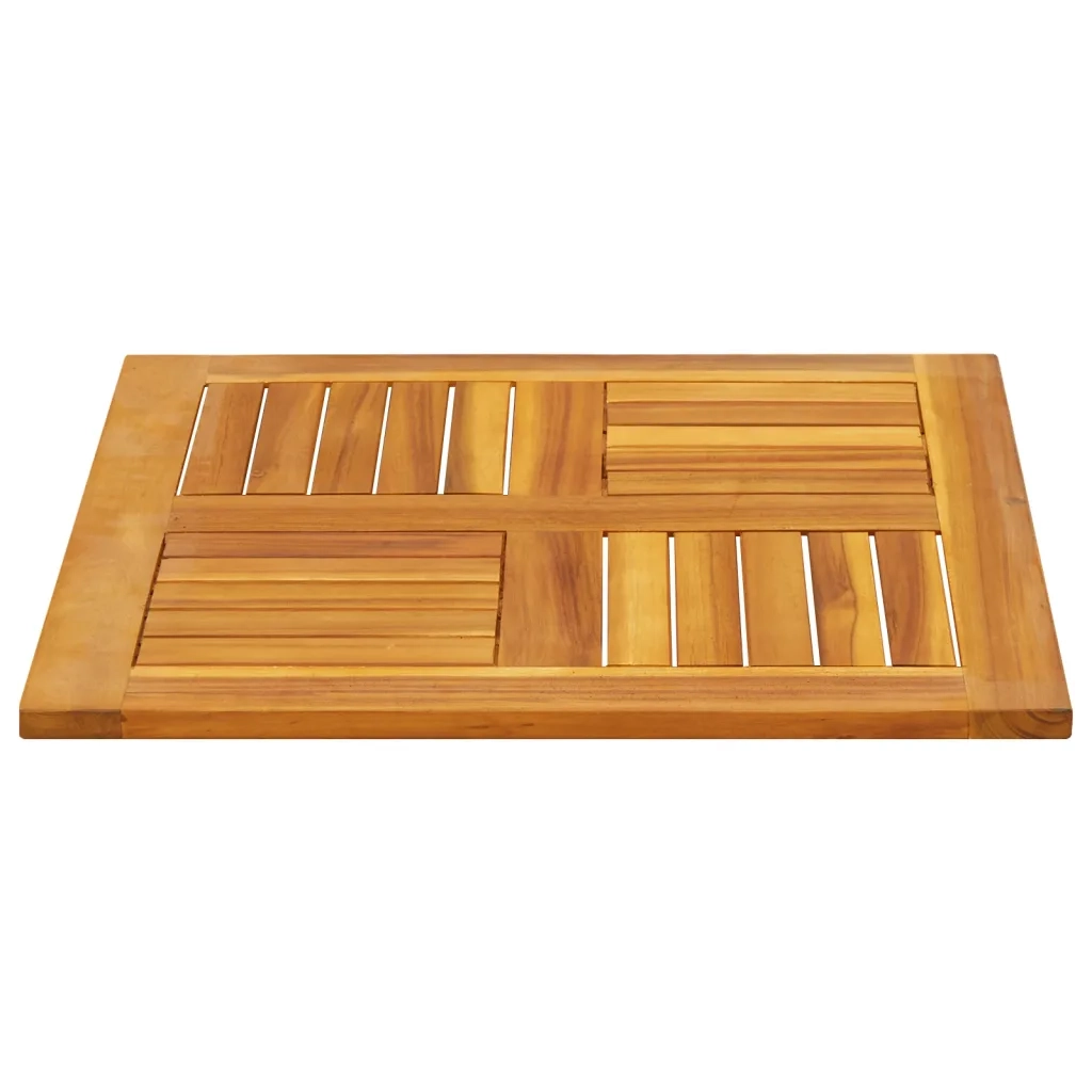 Piano per Tavolo 60x60x2 cm Quadrato Legno Massello di Acacia 4004254