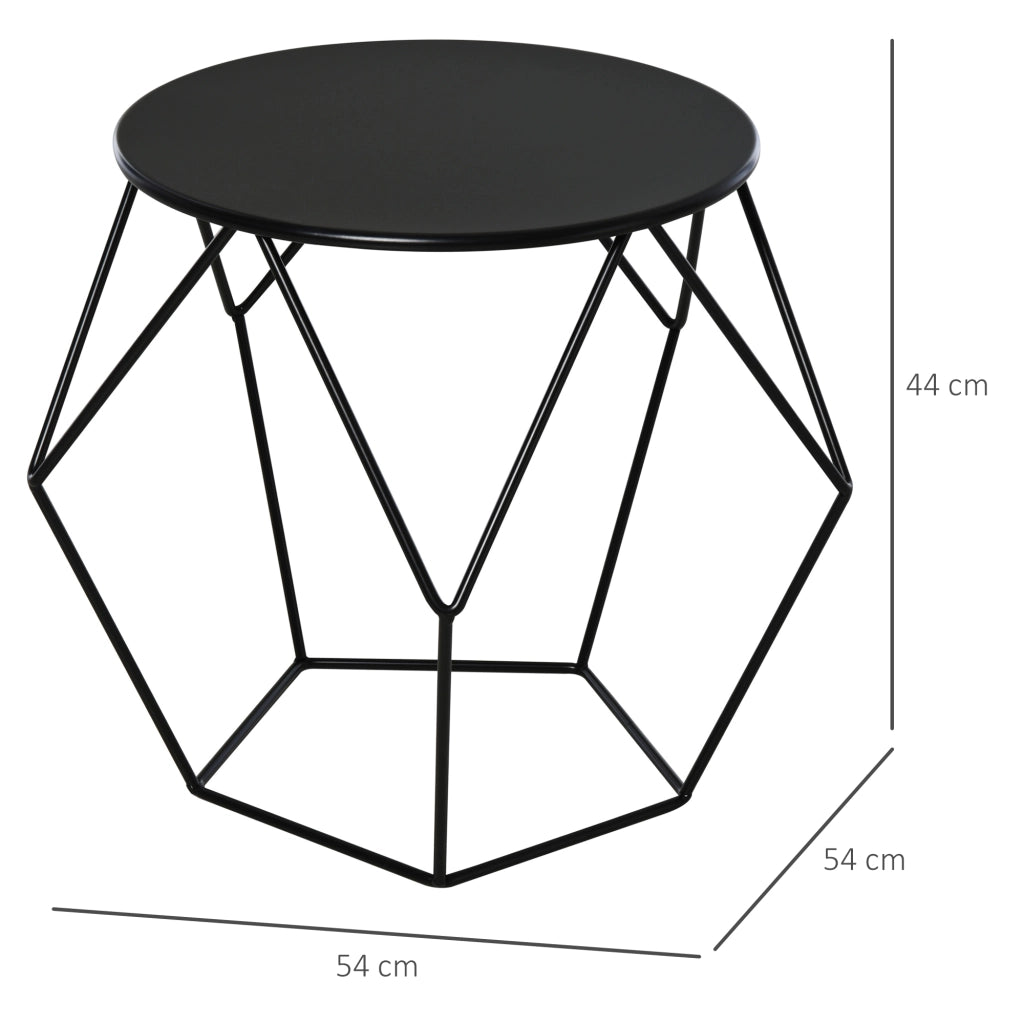 Tavolino da Caff¨¨ Salotto Design Moderno ¨C Minimal ¨C Acciaio Grigio 54x54x44cm