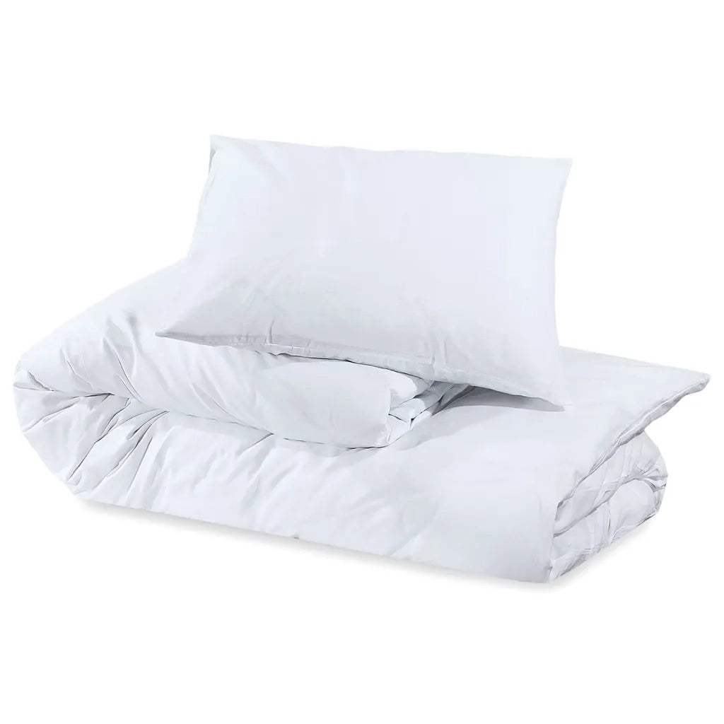 Set Copripiumino Bianco 240x220 cm in Cotone CFW5532933