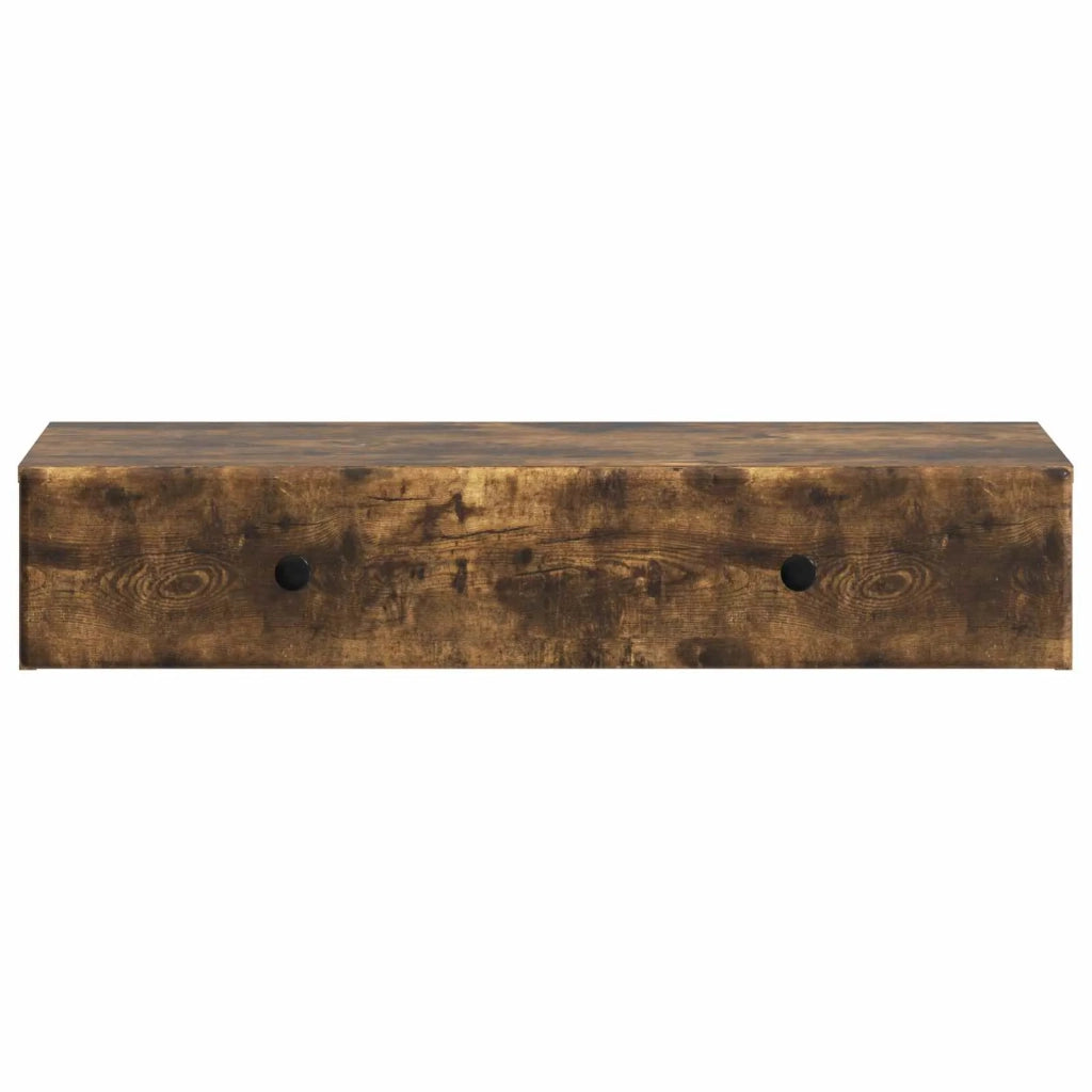 Tavolino da Parete Laterale | Tavolo laterale | Tavolino Rovere Fumo 87,5 x 34,5 x 17 cm