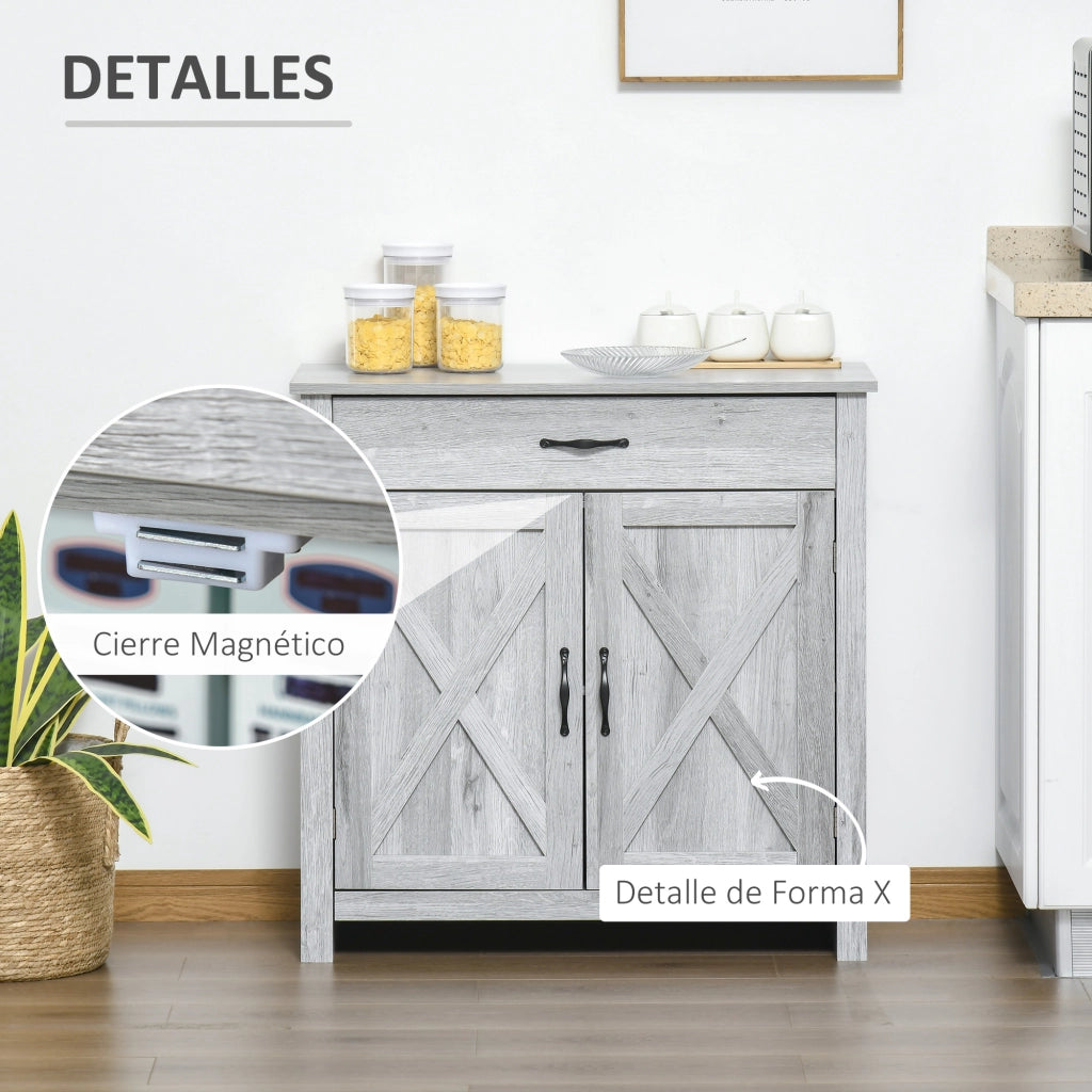 Credenza ¨C Minimal ¨C Grigio 80x39.7x80 cm
