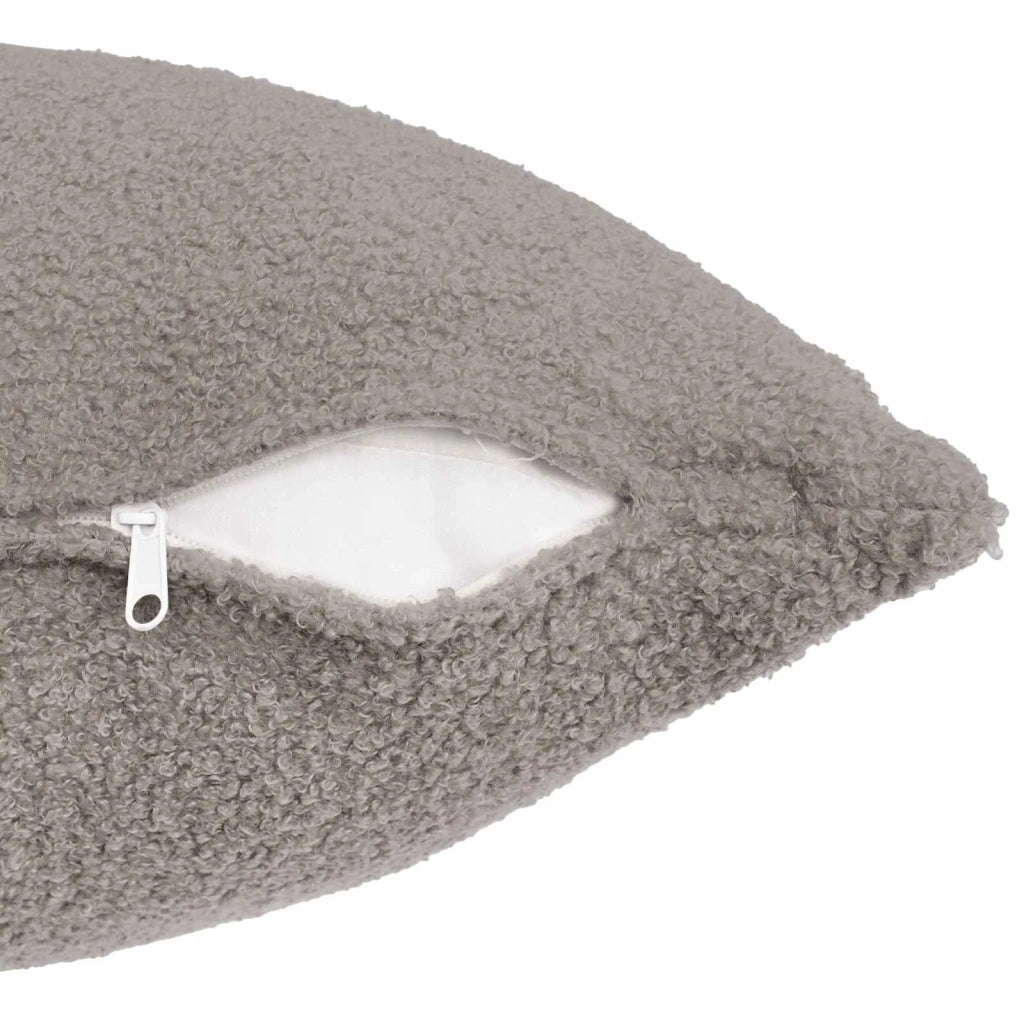 Federa 2 pcs HEERLEN Grigio Chiaro 50 x 50 cm Bouclé 910909