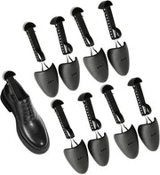 Scollega per Scarpe 8x - Scollegabili per Scarpe 25-32 cm - Supporto per Scarpe - Nero Acciaio/Plastica - Ideale per Casa/Traffico