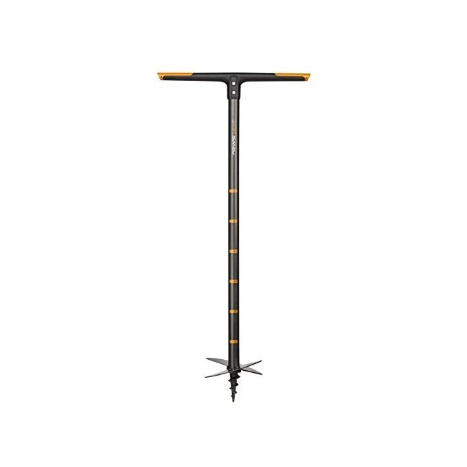 Fiskars 1000640 QuikDrill Trivella Manuale Diametro 20 cm Lunghezza 110 cm Peso 2.4 Kg colore Nero-Arancione