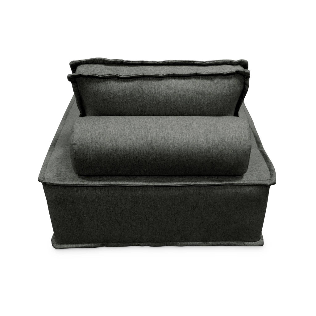 Divano modulare, 3 posti, grigio