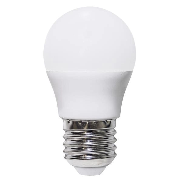 LAMPADA LED MINISFERA G45 ST Dimmerabile, E27, 6W, 250°, 3000K, 220Vac, LM510, RA 80, 45*80mm BOX