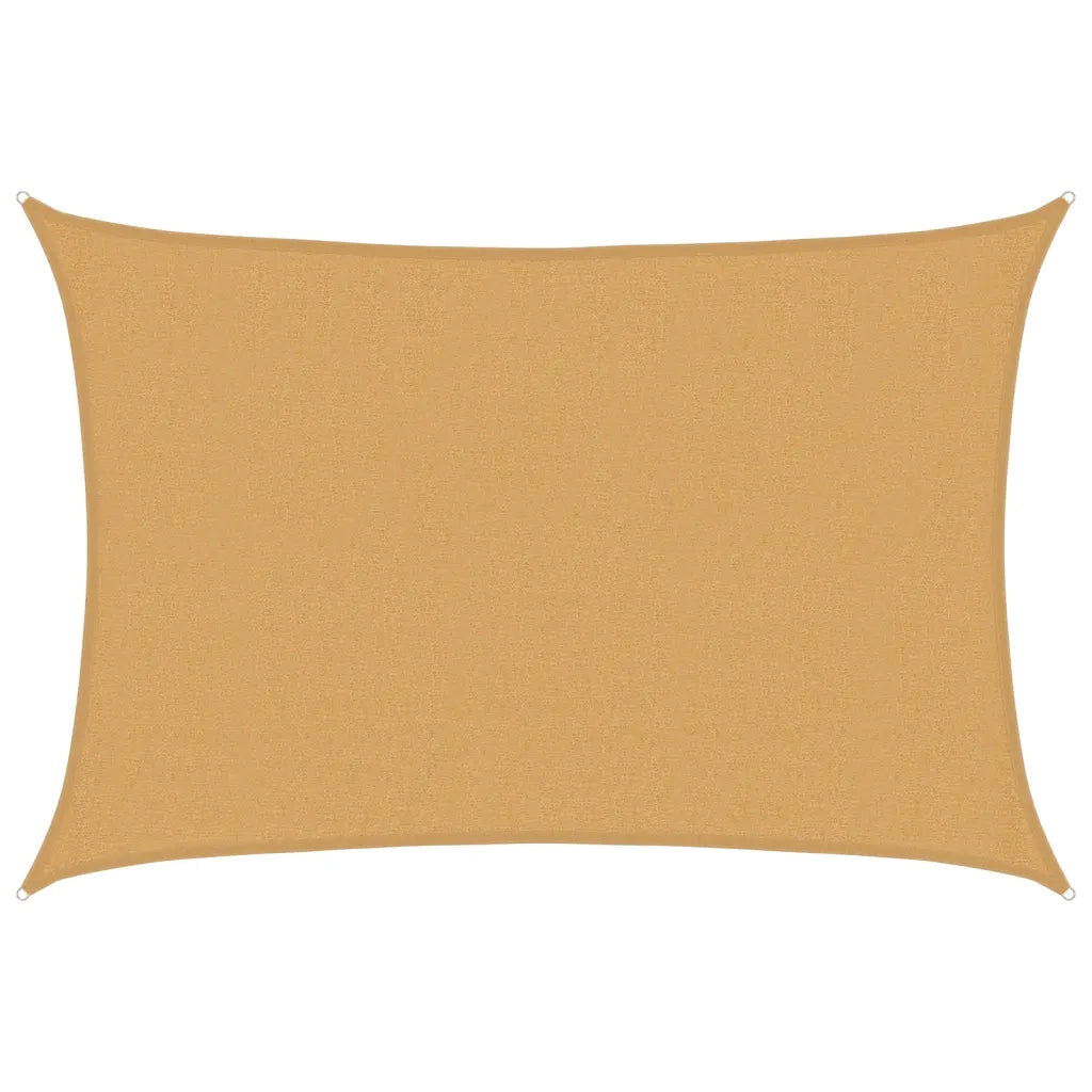 Vela Parasole | Telo Ombra | Vela da ombra 160 g/m2 Rettangolare Sabbia 2,5x3,5 m in HDPE