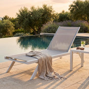 Lettino da Giardino in Alluminio textilene - WARD