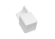 Capsula per profilo quadro in pvc 10mm bianco