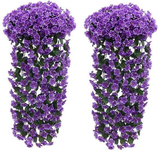Fiori artificiali Wisteria - Guirlande decorativa blu - Fiore nep blu - Ideale per matrimonio e arredamento domestico