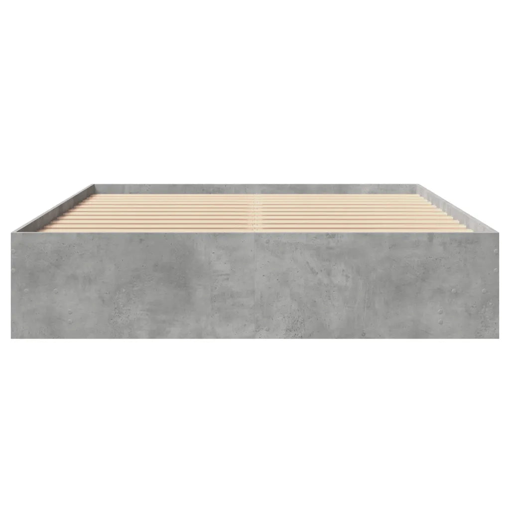 Giroletto-Struttura Letto Grigio Cemento 150x200 cm in Legno Multistrato 767555