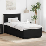 Struttura del letto Nero 90 x 200 cm Legno ingegnerizzato 3408209