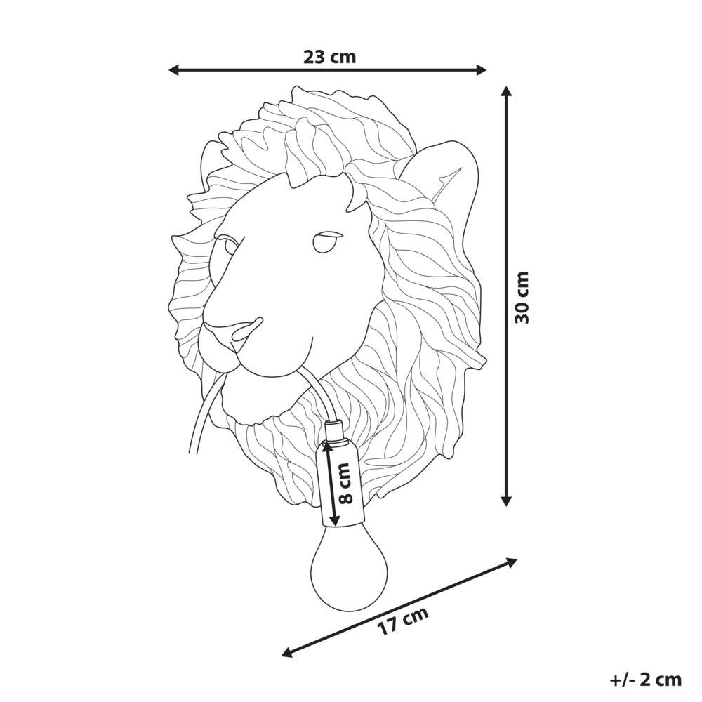 Lampada da parete in poliresina oro Luce da comodino Lampada da lettura a tema animale Soggiorno Camera da letto Stile glam