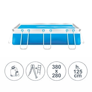 Piscina fuoriterra tubolari LAGUNA BASIC SENIOR 3,80x2,80 m - h.125 cm