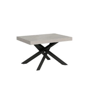 Tavolo allungabile 120/380x90 cm Volantis Premium cashmere gambe antracite