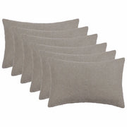 Federa 6 pcs HEERLEN Grigio Chiaro 50 x 75 cm Bouclé 911662