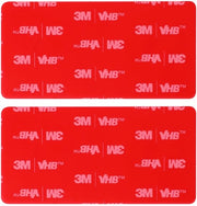 2 adesivi sostitutivi per sostituzione di una doppia asse da asciugamano – adesivi VHB originali, 5 x 10,5 cm
