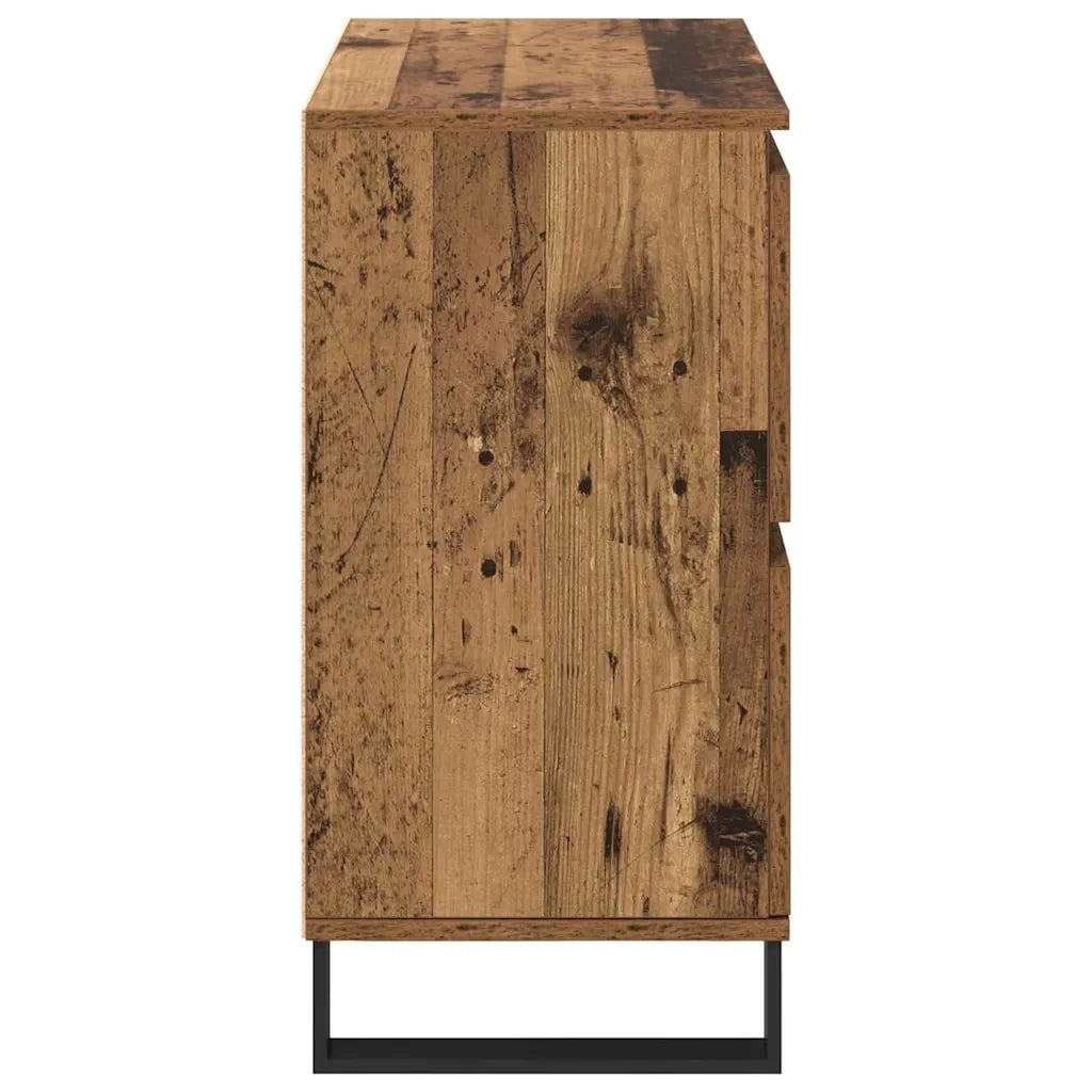 Credenza 3 pz-Set di 3 Buffet-Armadio da cucina Legno vecchio 60 x 35 x 70 cm 994343