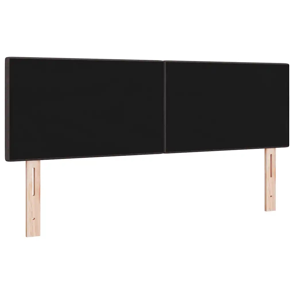 Testiera LED con strisce LED Marrone Scuro 160 cm Tessuto 3338138
