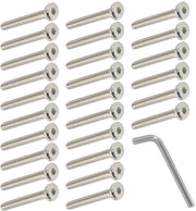 Viti per mobili - M6 x 50mm - Acciaio galvanizzato - 50 pezzi - Viti per connessioni mobili - Adatti per letti e sedie - Qualità elevata
