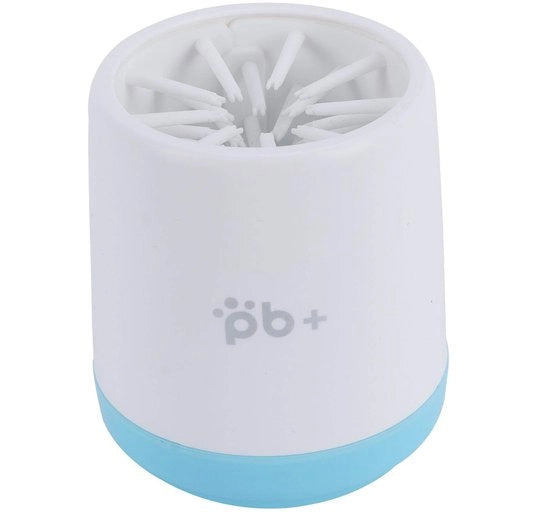 Borsetto per Bicchieri a Doppia Funzione - Spazzola per Pulizia - Pulizia della Bocca degli Animali Domestici - Rotazione a 360° - Leggero - Materiale a Base di Silicone Soft