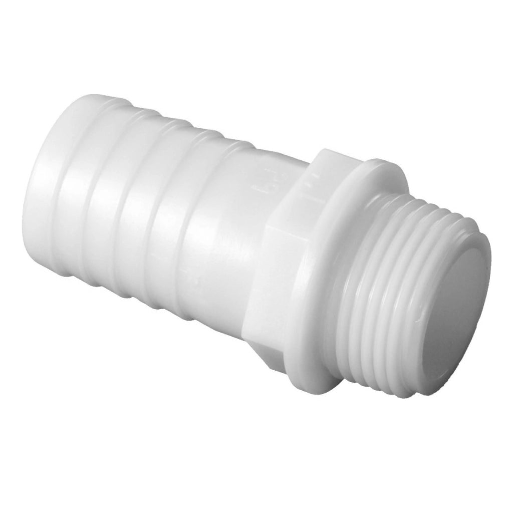 RACCORDO PORTAGOMMA MASCHIO DIRITTO CON FILETTATURA PER TUBI FLESSIBILI - M. 11/4X30 - H.81  - BUC
